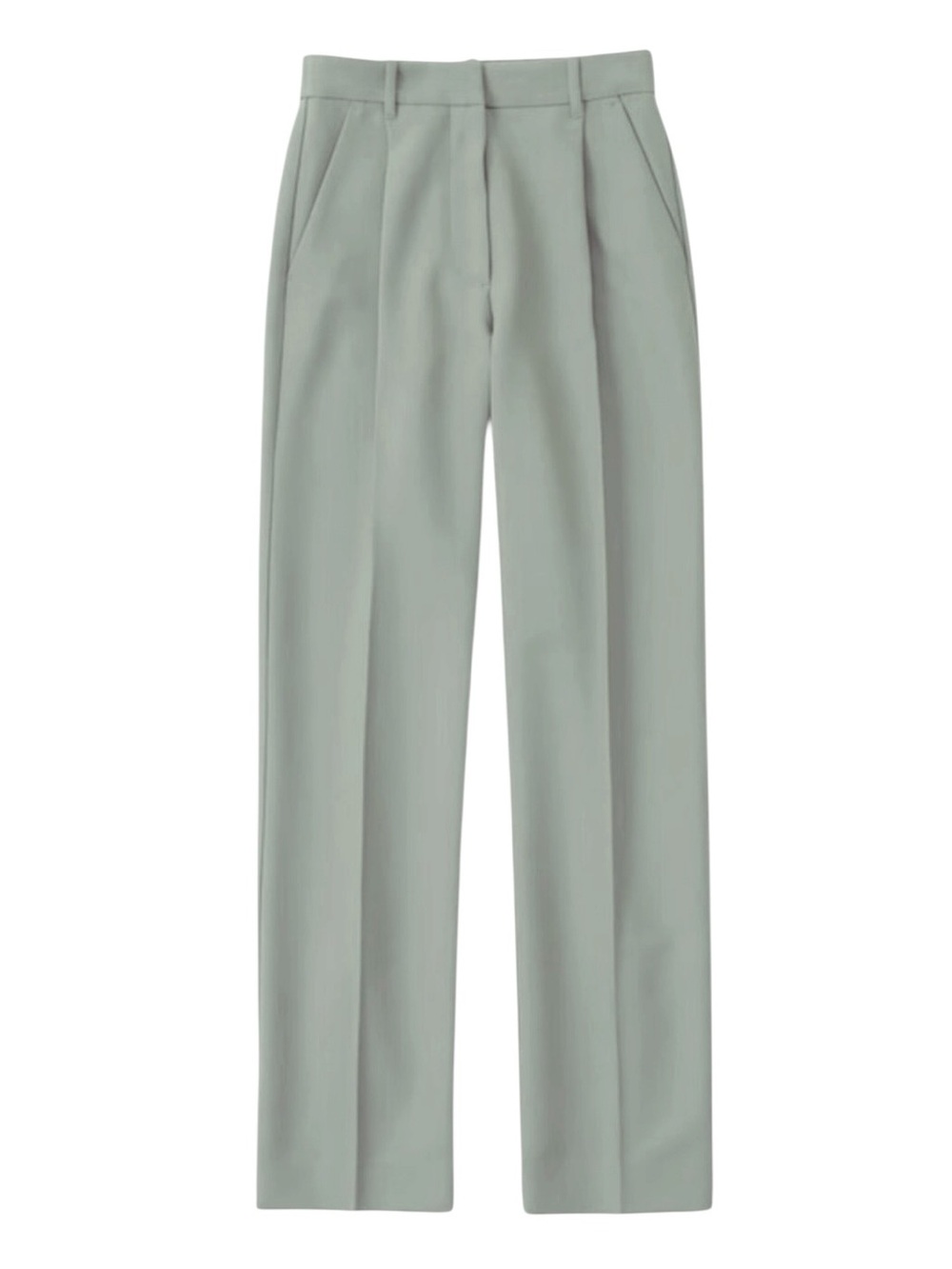 Abercrombie & Fitch Tailored Relaxed Straight Pant Sage Green NWT Size 31/12L
